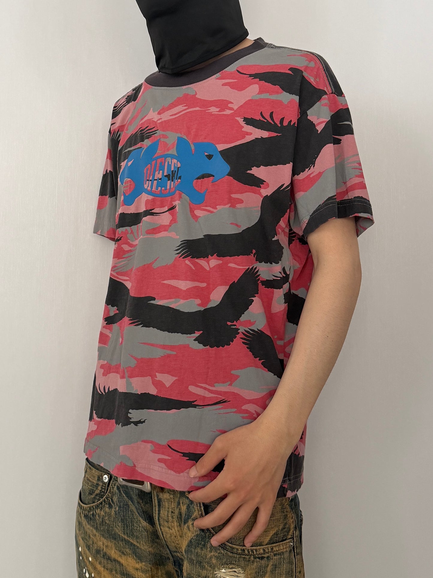 Diesel All-over Pattern T-Shirt Size S