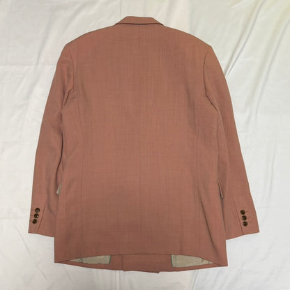 MEN'S BIGI 80s/90s Salmon Pink DB Tailored Jacket