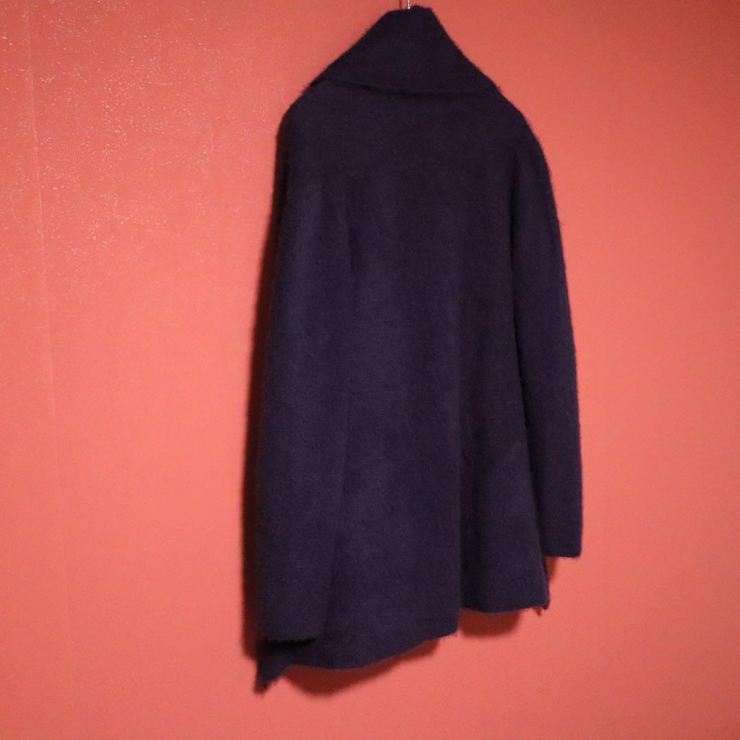 ISSEY MIYAKE 03AW Cashmere Shawl Collar Coat Purple Size 2