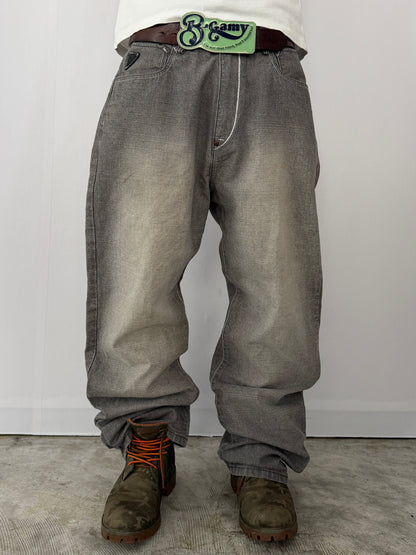 Akademiks Gray Buggy Denim Jeans Size 34