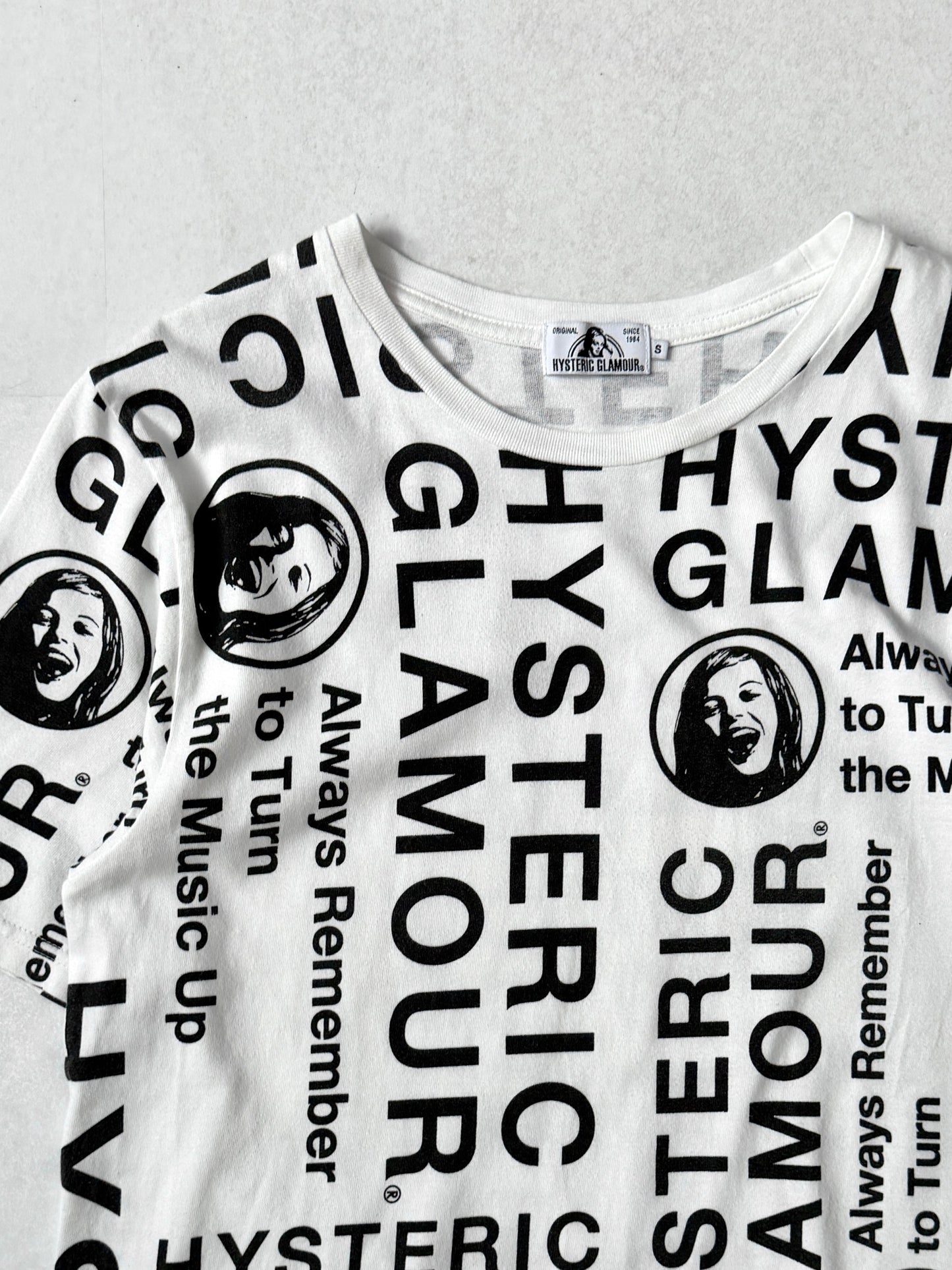 Hysteric Glamour White Graphic T-Shirt Size S
