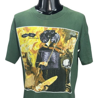 GREEN DAY 95' Green "Insomniac Tour" Vintage T-Shirt Size L