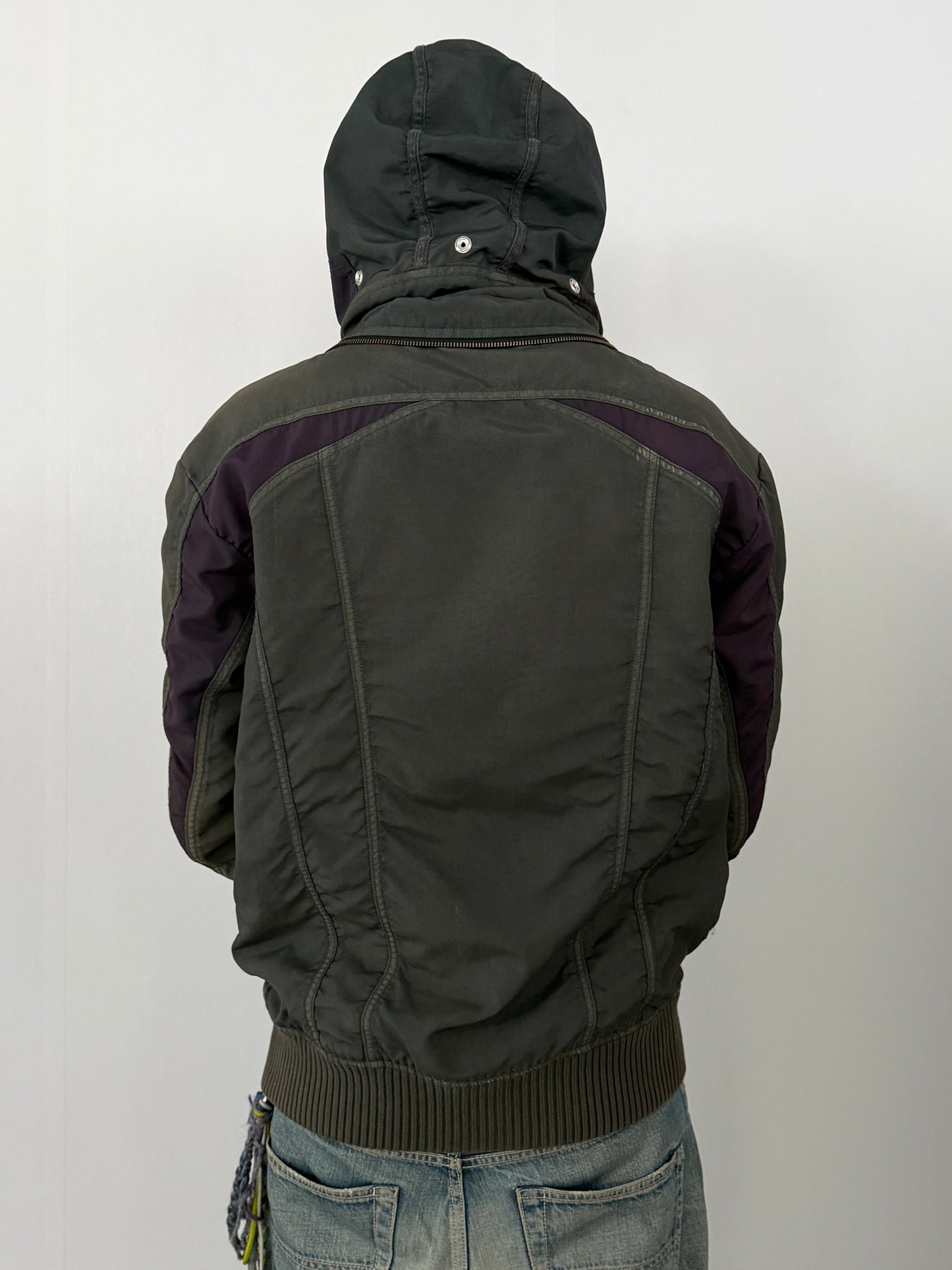 Diesel Green Technical Nylon Jacket Size M