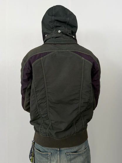 Diesel Green Technical Nylon Jacket Size M