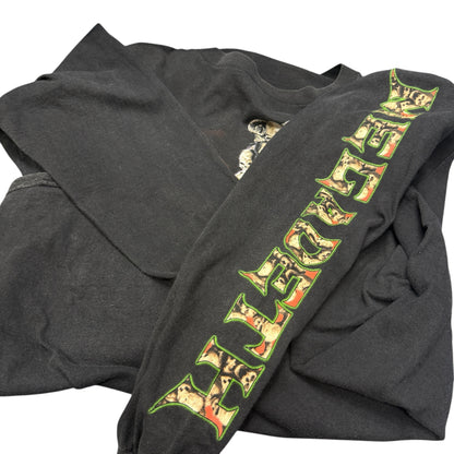 MEGADETH 90s "CHAOS! COMICS" Skull Long Sleeve T-Shirt Size L