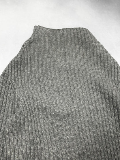 LUTZ HUELLE Asymmetry Tight Zip Knit F/W2014 Gray Size 34