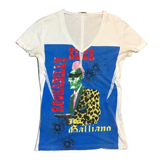 John Galliano 00s Graphic T-Shirt Slim Fit Size M