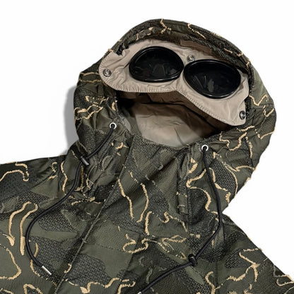 C.P. Company Green 3D Camotage Fishtail Goggle Size 50