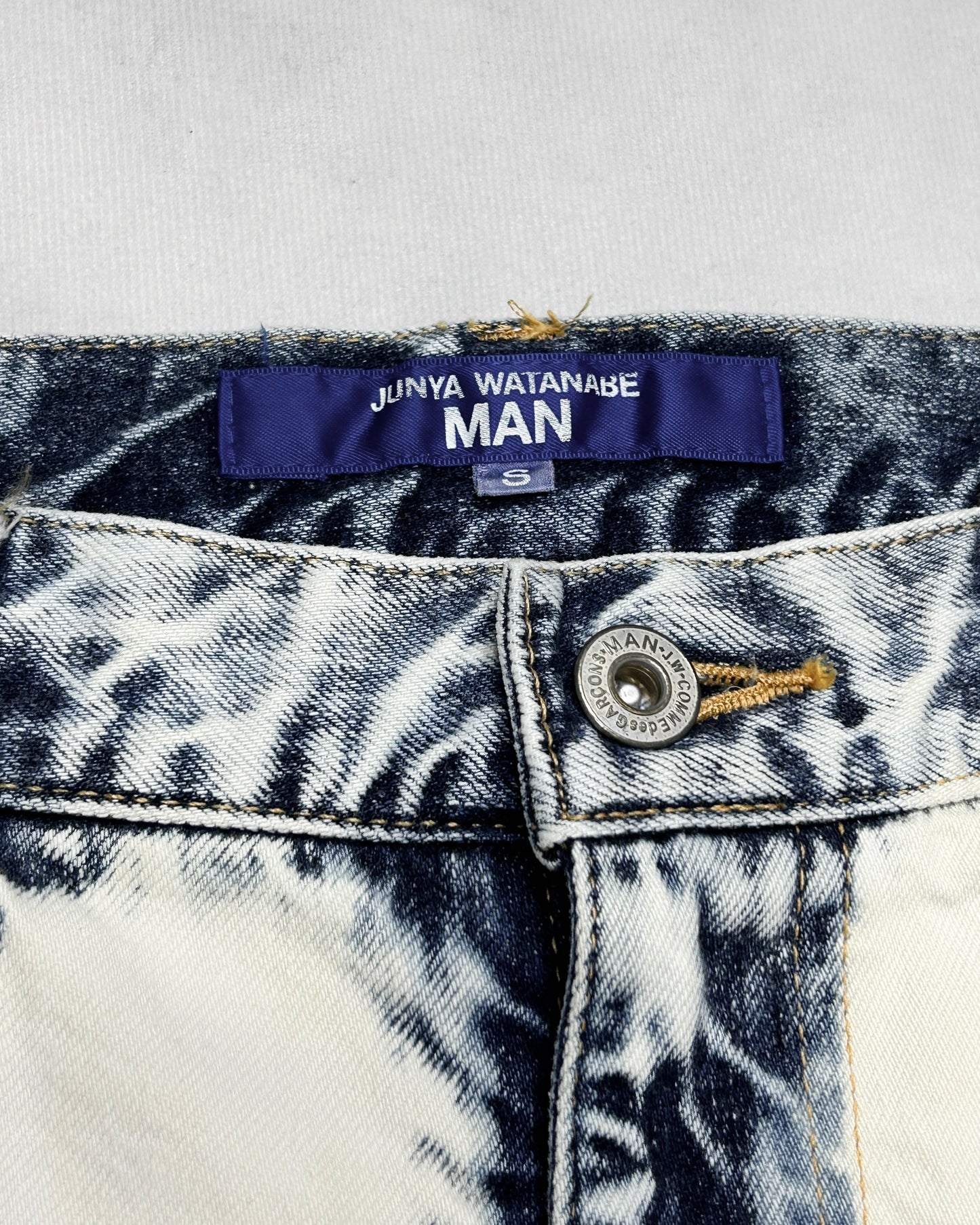 Junya Watanabe Acid Wash Bootcut Jeans Multi S/S2026 Size S