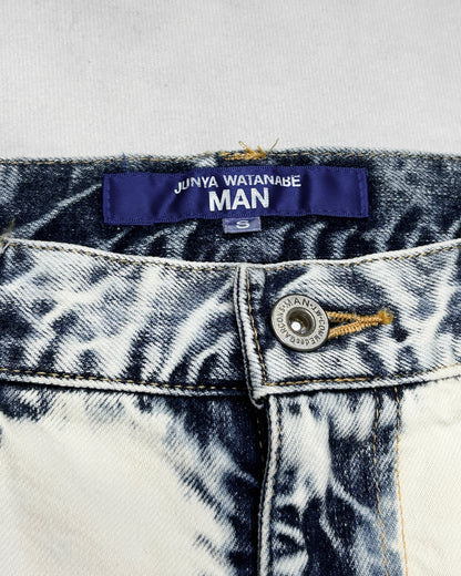 Junya Watanabe Acid Wash Bootcut Jeans Multi S/S2026 Size S