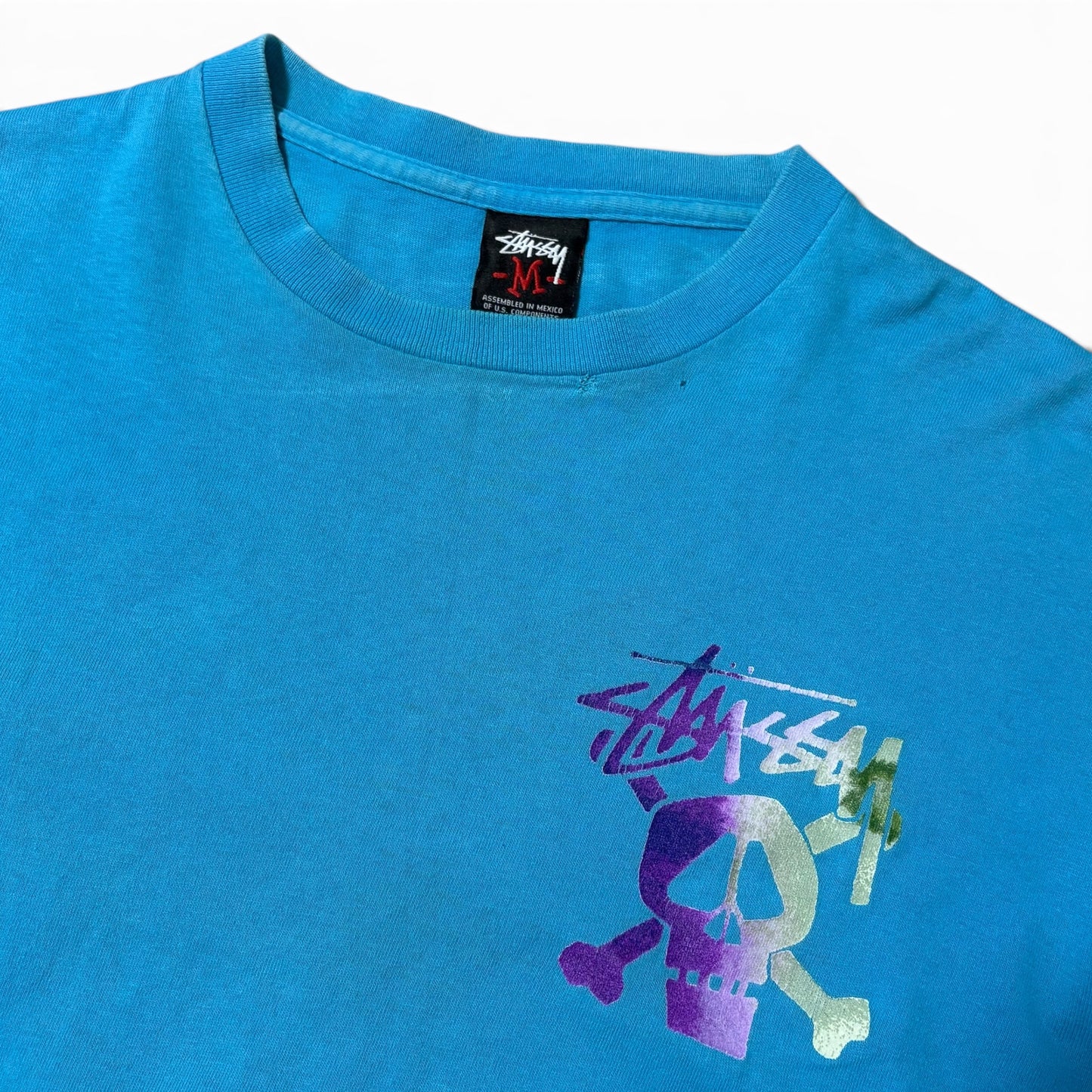 Vintage Stussy 00s London Exclusive Tie-Dye Skull Size M
