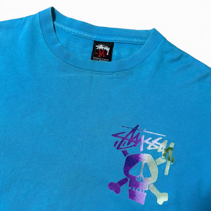 Vintage Stussy 00s London Exclusive Tie-Dye Skull Size M
