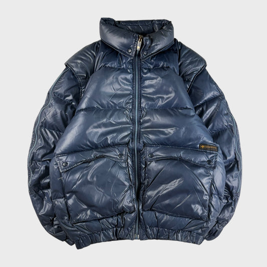 Descente 80s Down Jacket Blue Size M