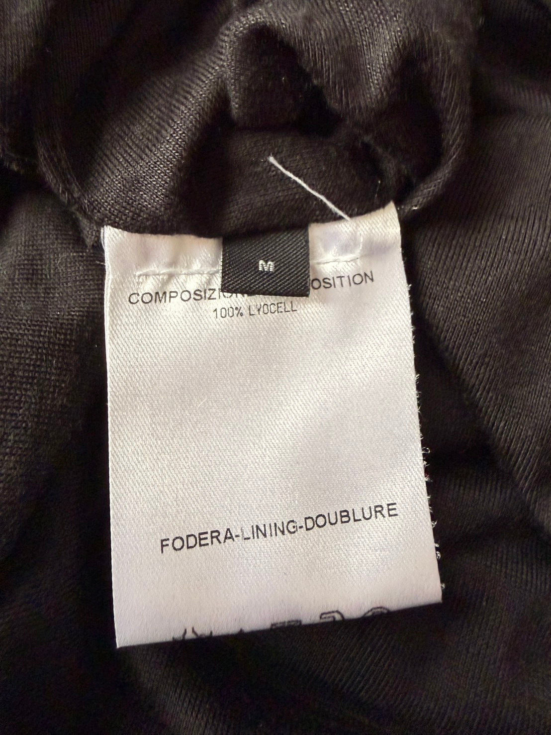 McQ Alexander McQueen SS12 Lyocell Drape Dress Black Size M