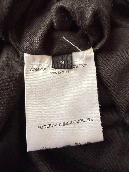 McQ Alexander McQueen SS12 Lyocell Drape Dress Black Size M