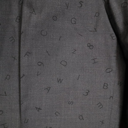 Vintage Versace Numeric Pattern Tuck Wide Slacks Size 46