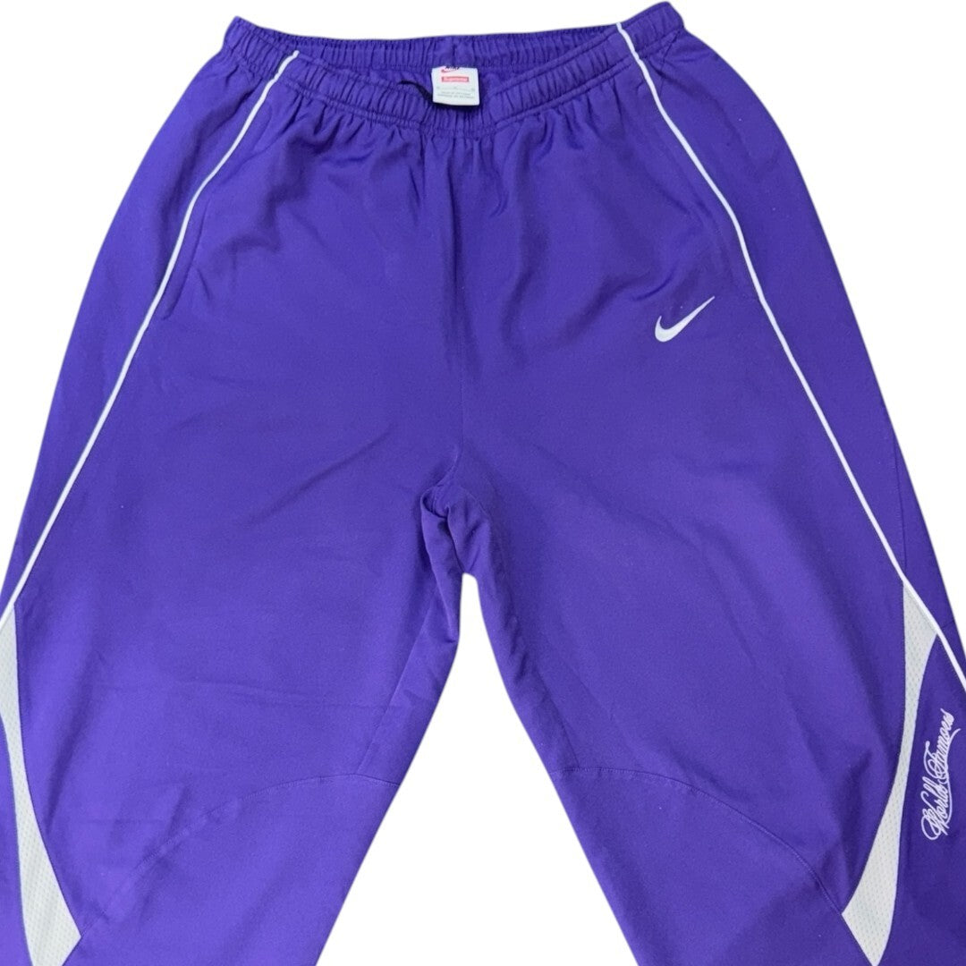 Supreme x Nike TRACK PANT Purple Size M