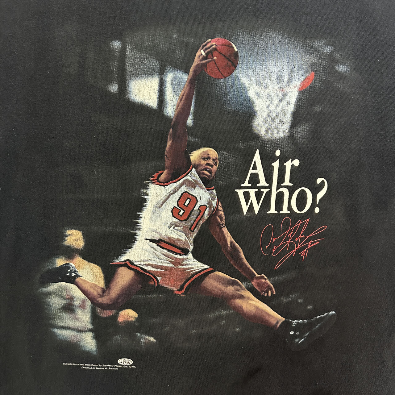 Dennis Rodman Air T-Shirt Size L