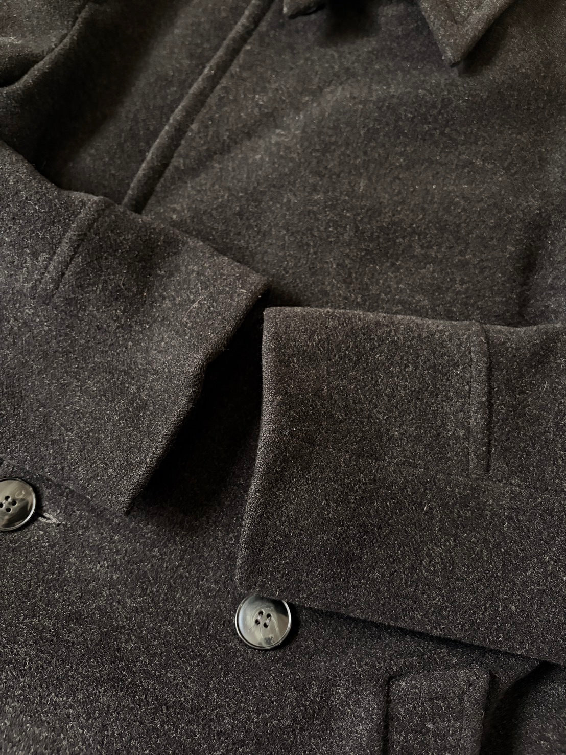 agnes b. agnès b. homme 90s Wool Double Breasted Coat Size 1