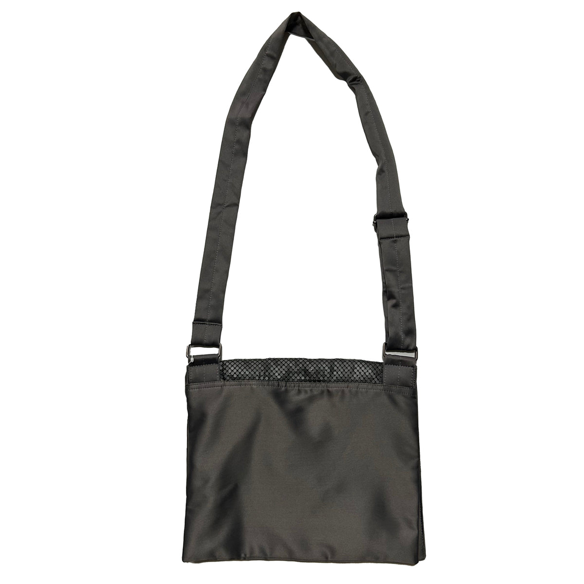 ARMANI EXCHANGE 2000s Metal Mesh Shoulder Bag Silver