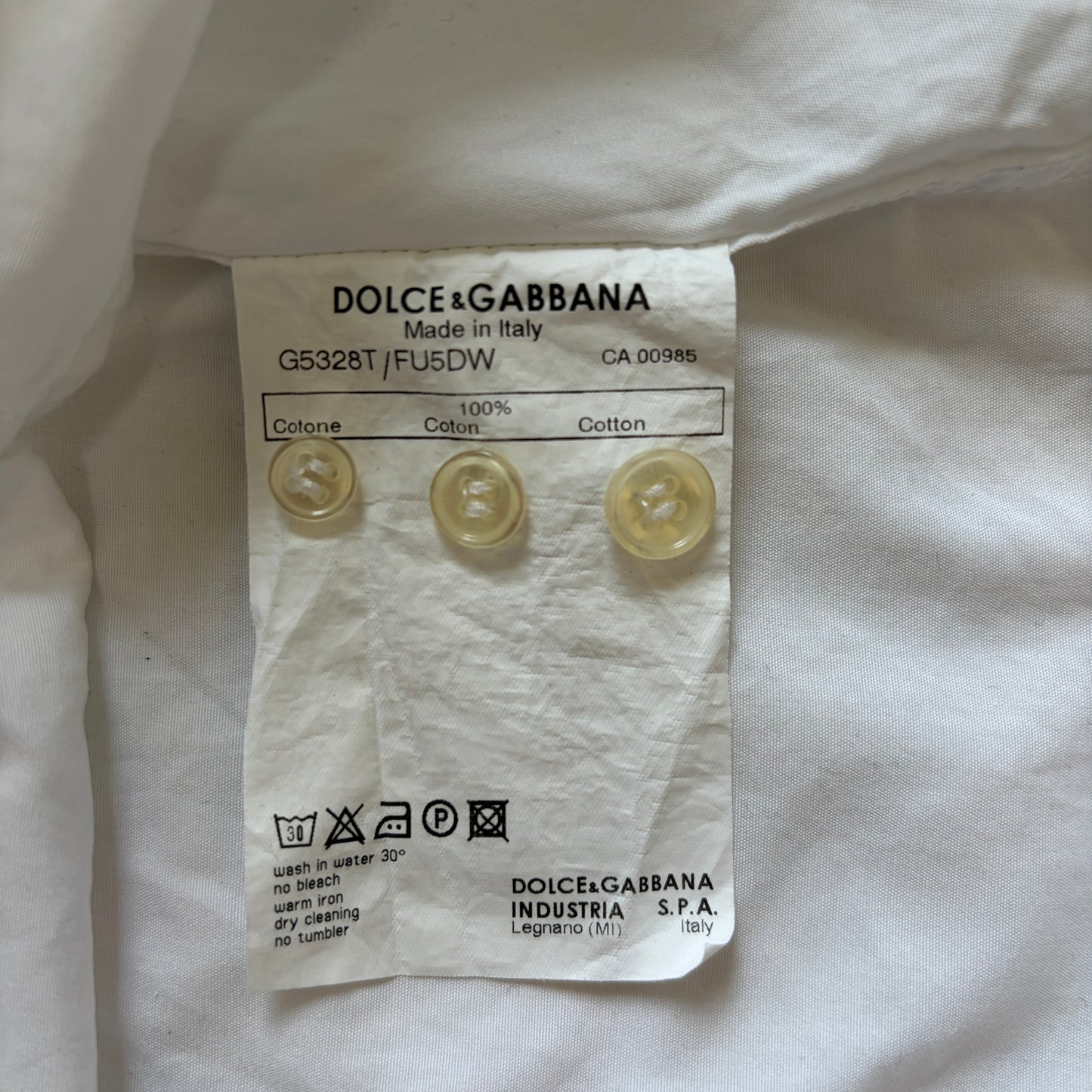 DOLCE&GABBANA Long Sleeve Shirt Size S