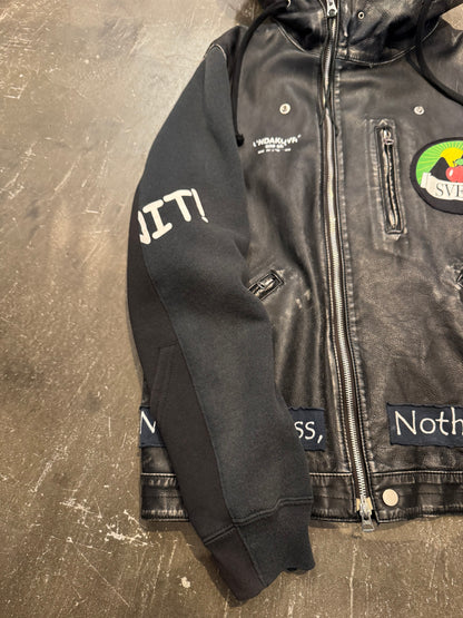Undercover Black Cowhide "One Off" Long Sleeve Top