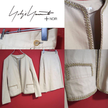 Yohji Yamamoto Beige Decorative Cotton Suit Size 1