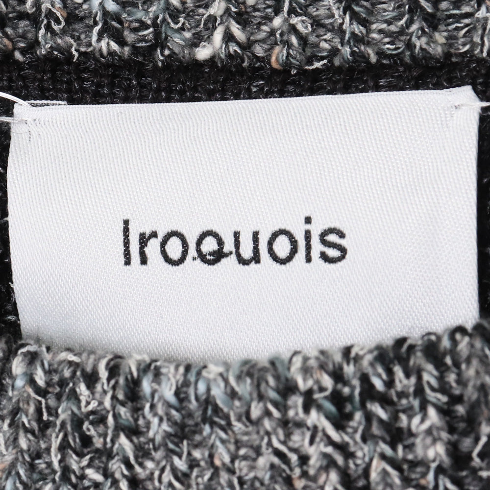 IROQUOIS 23AW 5G Loop Tweed Knit Black Size 2
