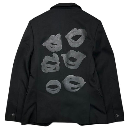 COMME des GARCONS 00AW Lip Print Jacket Black Size S