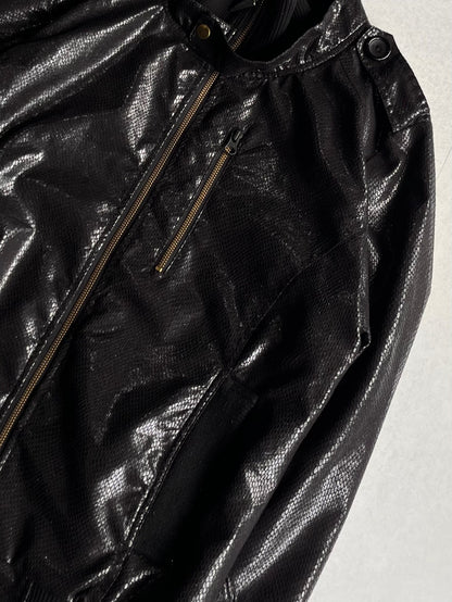 Joyrich Python Faux Leather Jacket Black Size M
