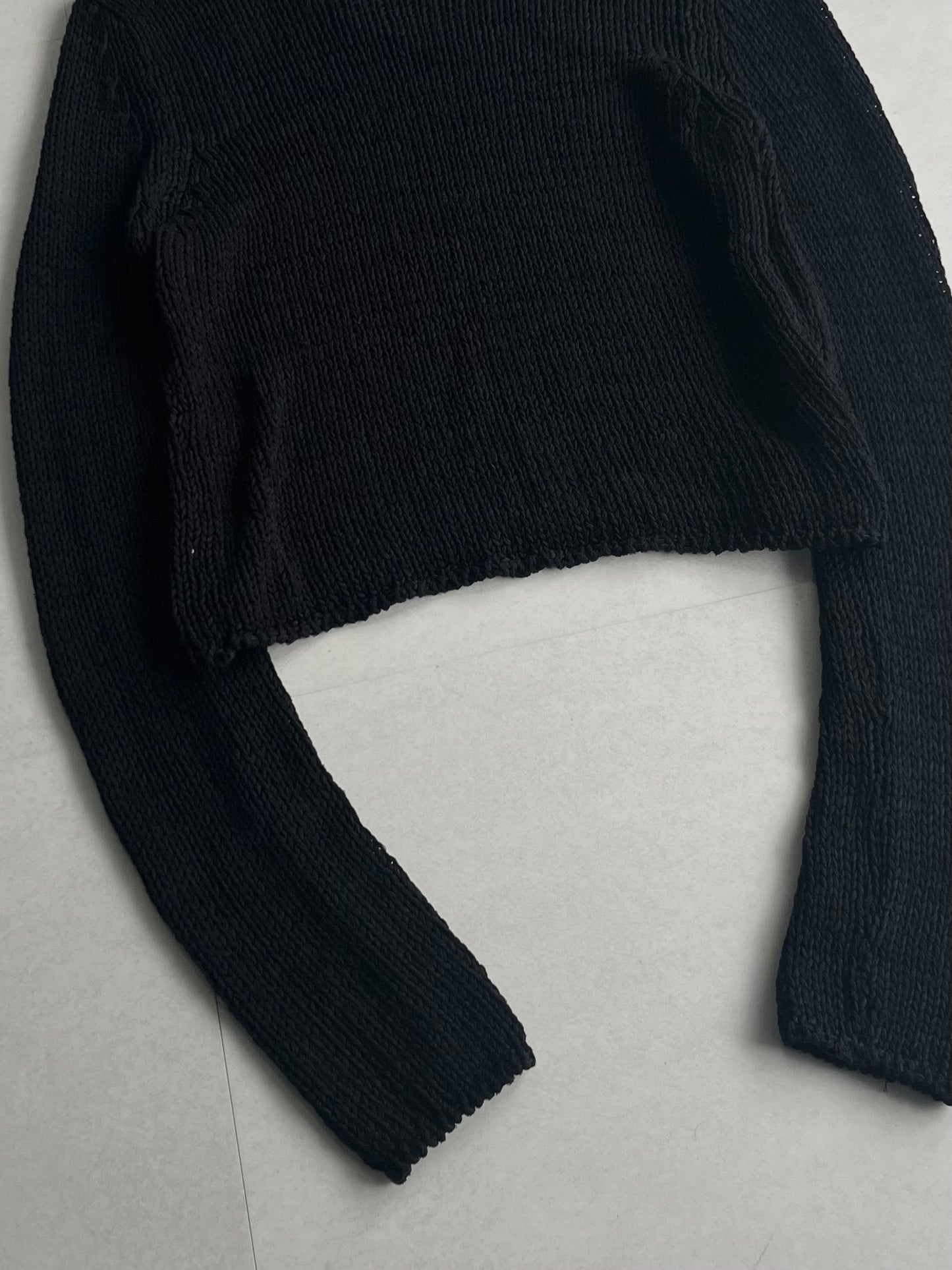 Vintage KristenseN Black Braid Sleeve Shirt Size 2