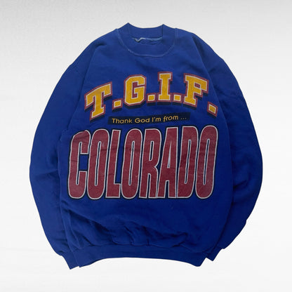 unknown 90s Sweatshirt Blue Size S