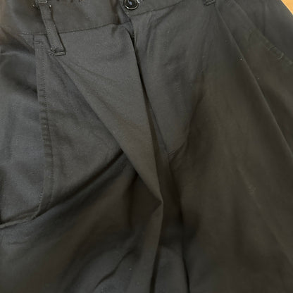 NEON SIGN 21AW Black 100% Wool Draped Wide Slacks