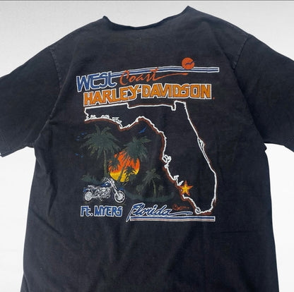 Harley Davidson 80s Short Sleeve T-Shirt Black Size S