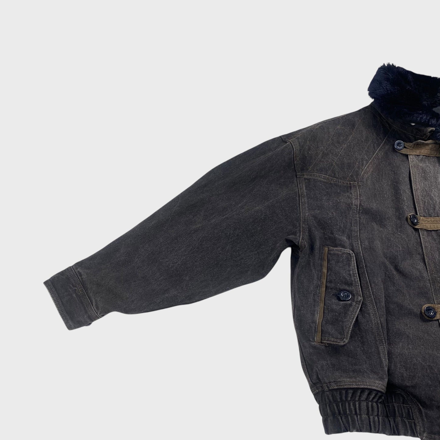 PIA SPORTS Denim Jacket Black Size L