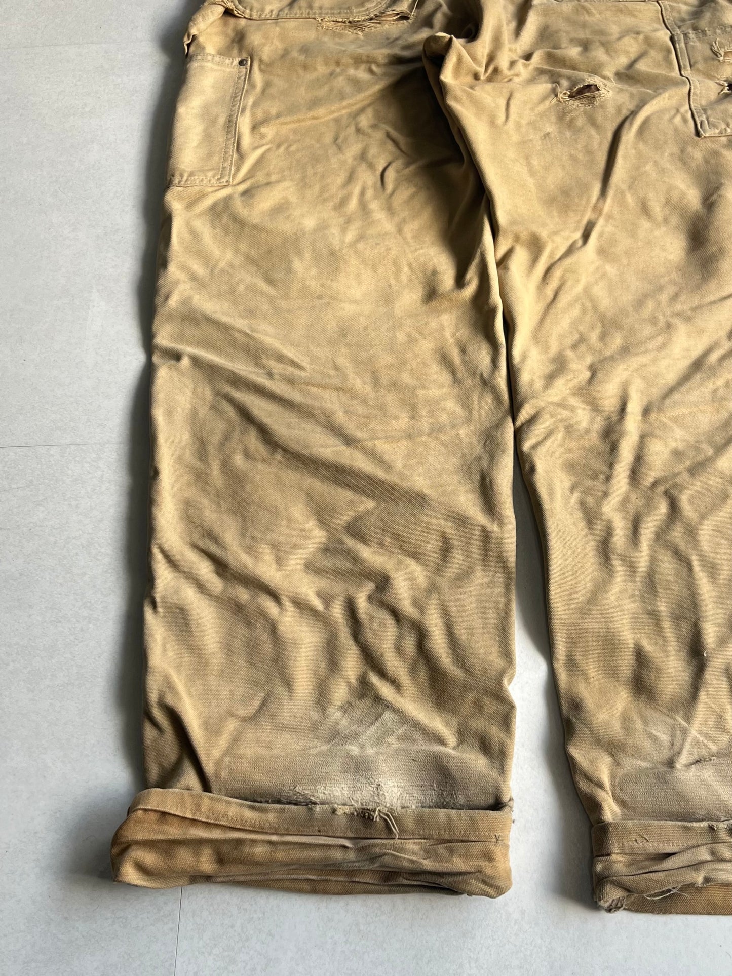 Carhartt Beige Damaged Work Pants