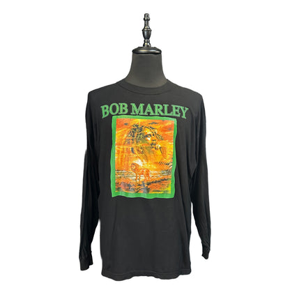 Bob Marley The Legend Lives Vintage Long Sleeve T-Shirt Size FREE SIZE