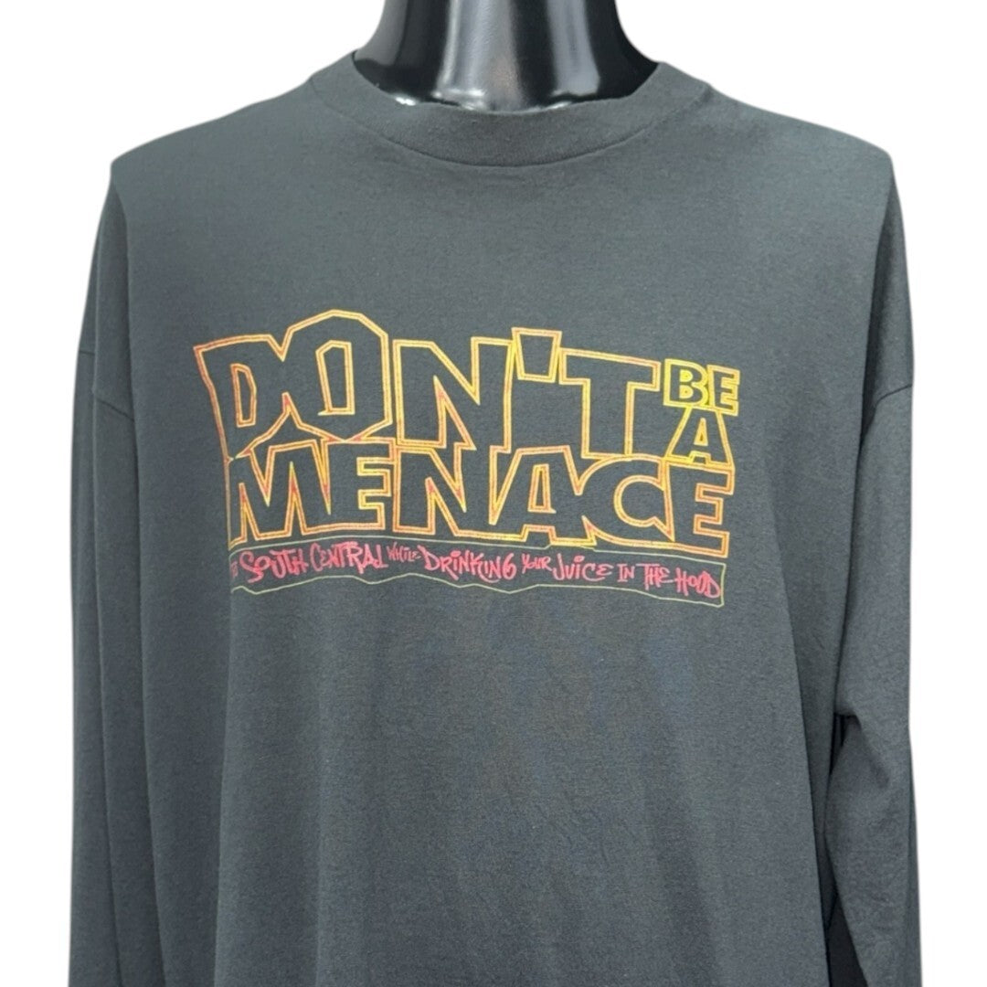 DON'T BE A MENACE 90s THE SOUNDTRACK Movie Long Sleeve T-Shirt Size XL