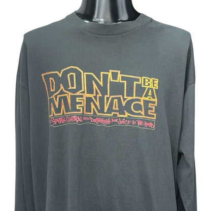 DON'T BE A MENACE 90s THE SOUNDTRACK Movie Long Sleeve T-Shirt Size XL