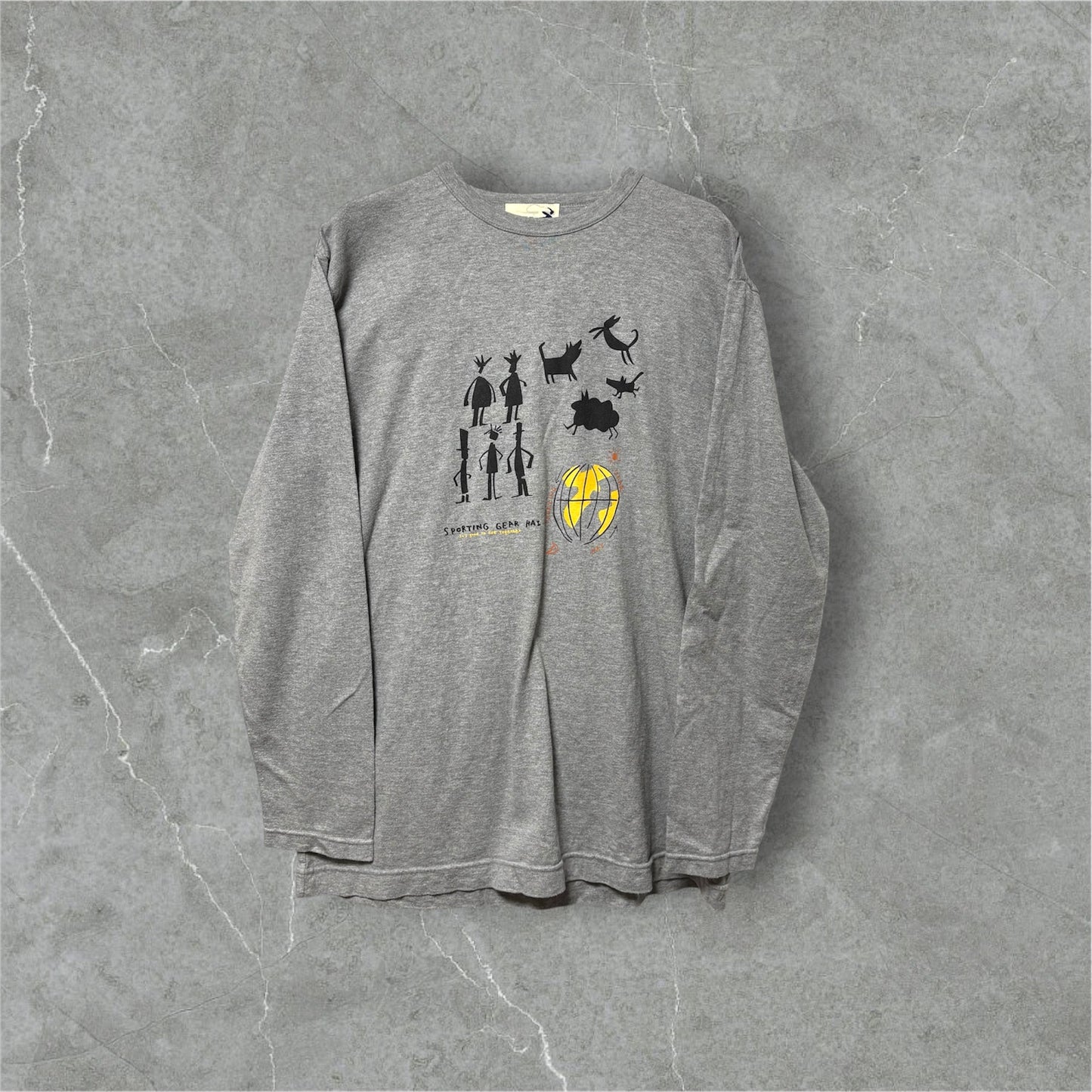 HAI SPORTING GEAR(ISSEY MIYAKE 80s T-Shirt Gray Free Size