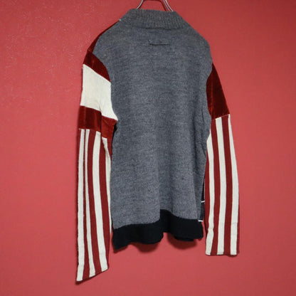 Jean Paul Gaultier HOMME Coated Paneled Knit Size 48