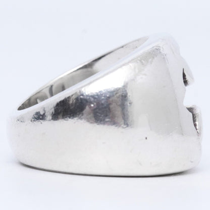 CHROME HEARTS Negative Space CH Ring Silver Size ONE SIZE