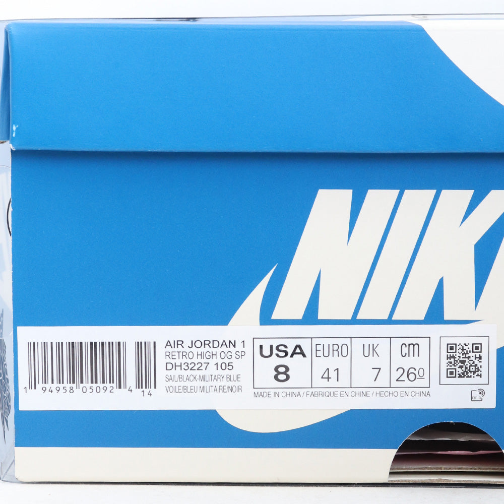 Off-White Air Jordan 1 High UNC White Sneakers Size 26cm