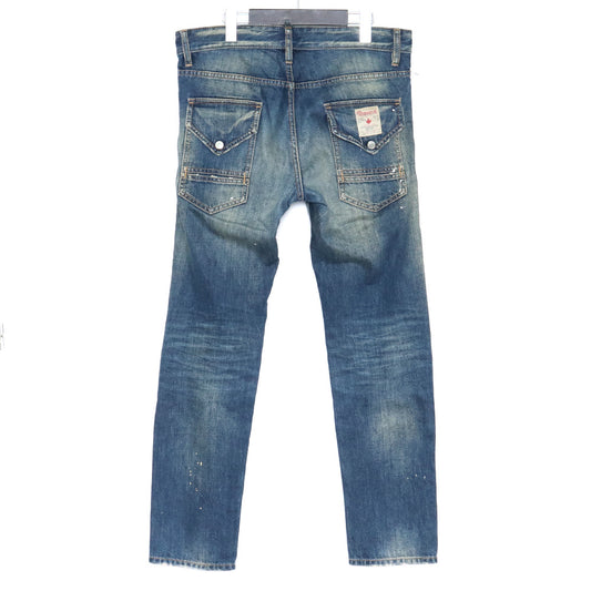 Dsquared2 Cool Guy Distressed Logo Patch Jeans Size 46