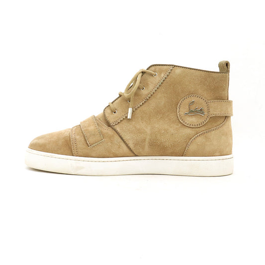 CHRISTIAN LOUBOUTIN Suede Belt Sneakers Brown Size EU 43