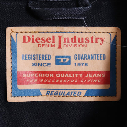 DIESEL D-KURZ Jacket in batavia-weave denim Black Size S