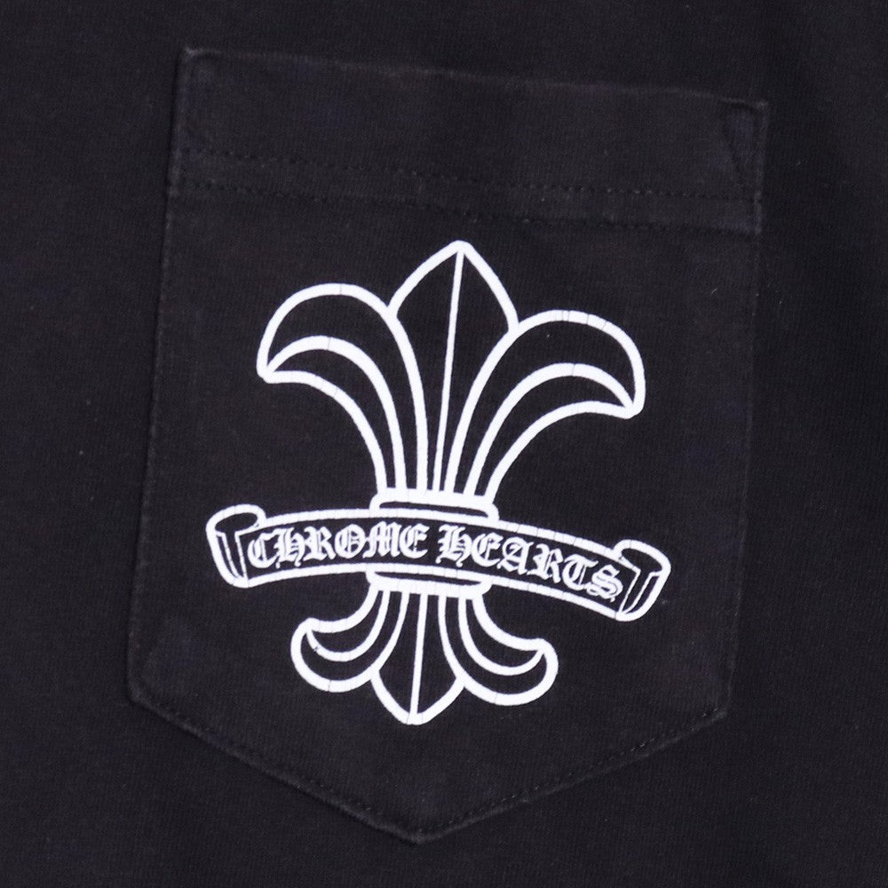 CHROME HEARTS OLD SS BS Fleur Circle T-Shirt Black Size S