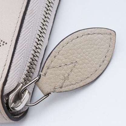 LOUIS VUITTON Monogram Mahina Zippy Wallet White Size F