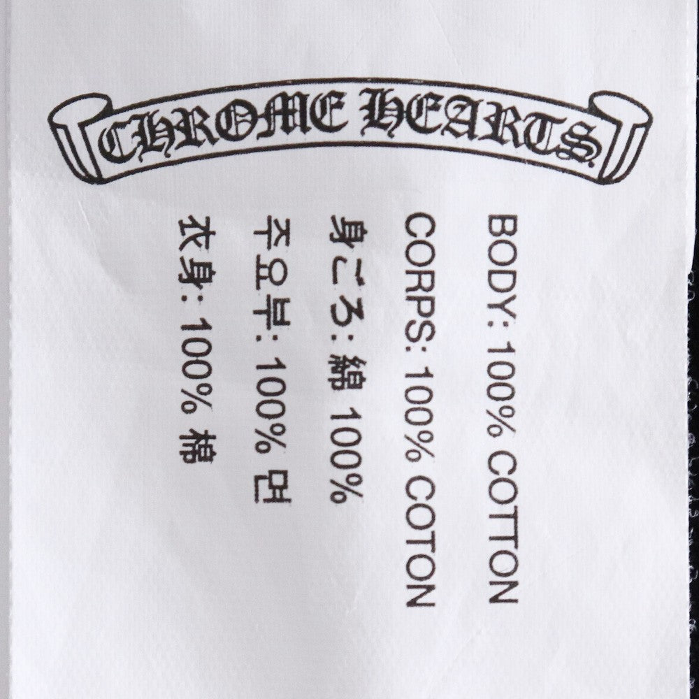 CHROME HEARTS Scroll Label USA V-Neck T-Shirt Black Size M