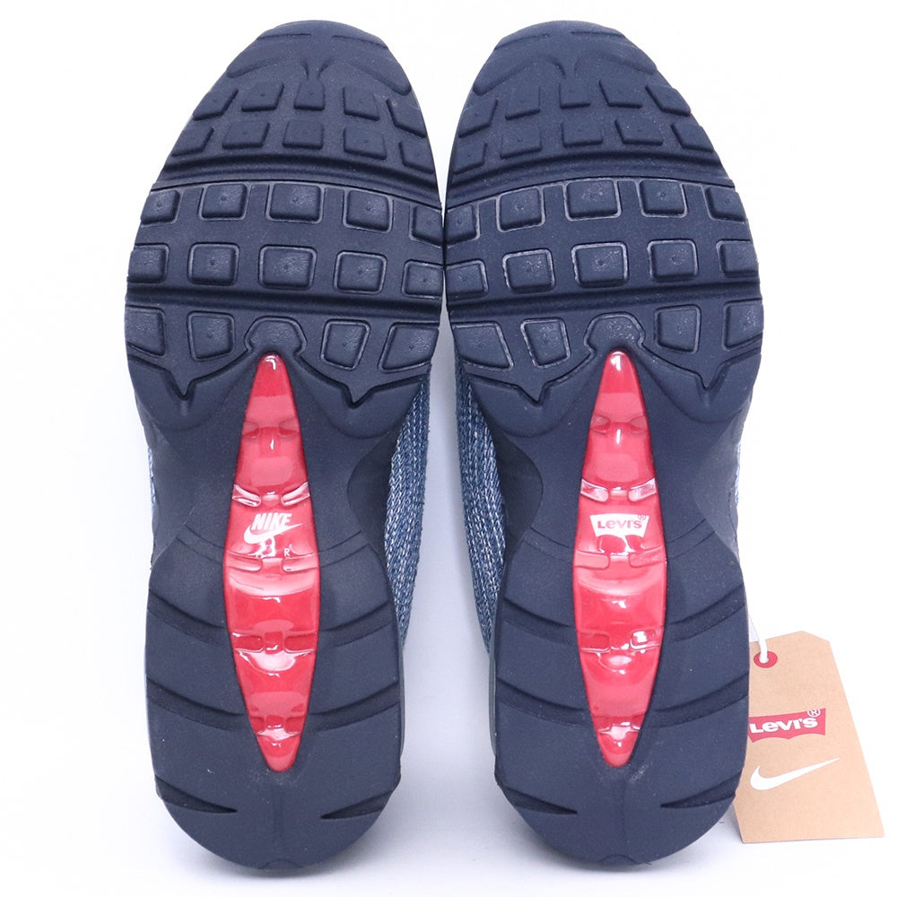 LEVI'S AIR MAX 95 OG Red Tab Denim Blue Sneakers Size 26cm